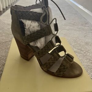 Strappy block heel sandal